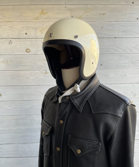 ⚪︎激渋⚪︎本革ヘルメットバイザー　レギュラータイプ　人気の茶芯 ⚪︎激渋⚪︎本革ヘルメットバイザー人気の茶芯