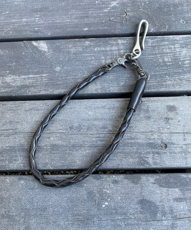 【17日迄出品】 フラットヘッド　ウォレットロープ　ツイスト編み 17日迄出品】 フラットヘッド ウォレットロープ ツイスト編み