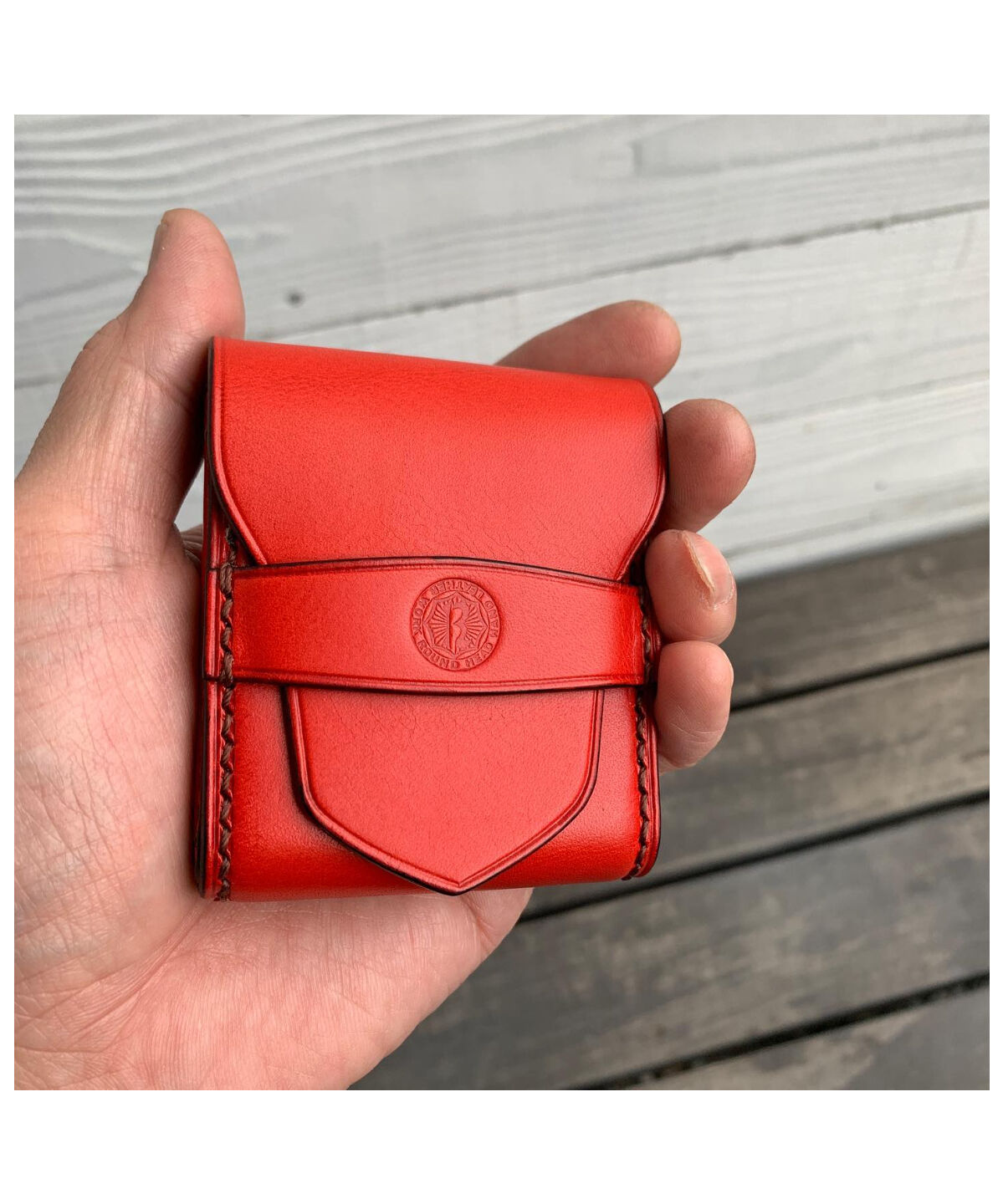 シャグポーチ ヴィンセント革 焦げ茶 全3色【Round head/ラウンド