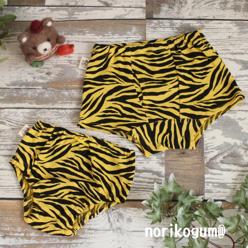 トラ柄①☆おとこの子に！鬼のパンツ♪おとこの子ボクサーパンツ震災