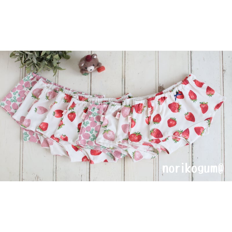 いちご柄×おんなの子ボクサーパンツ♪ M・Lサイズ 震災復興【応援
