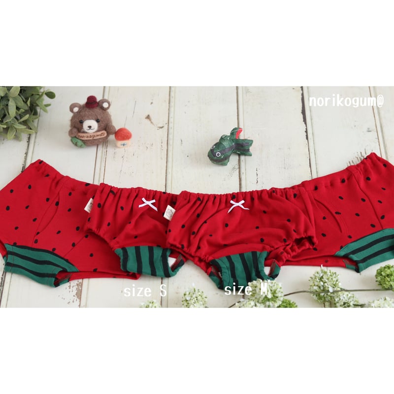 ☆おとこの子もおんなの子も！スイカパンツ♪震災復興【応援パンツ】S  