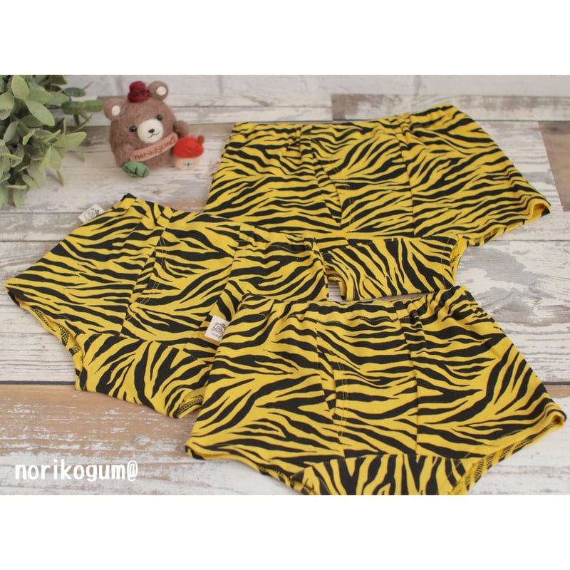 トラ柄①☆おとこの子に！鬼のパンツ♪おとこの子ボクサーパンツ震災