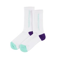 COMFORT SOCKS / WHITExNEON