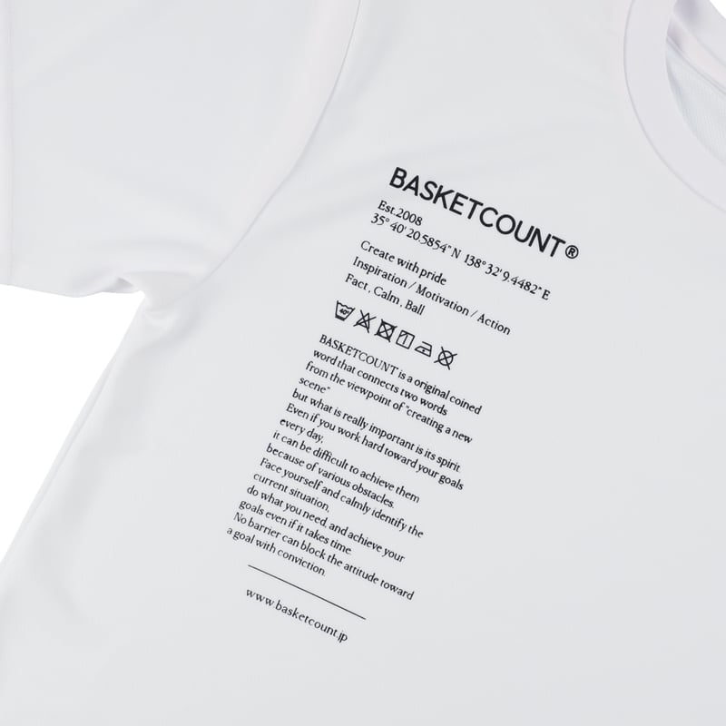 Material” T-SHIRT / WHITE | BASKETCOUNT(バスケットカ
