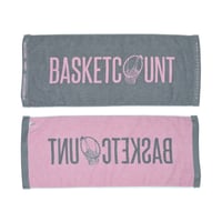 LOGO FACE TOWEL  / GRAY&PINK