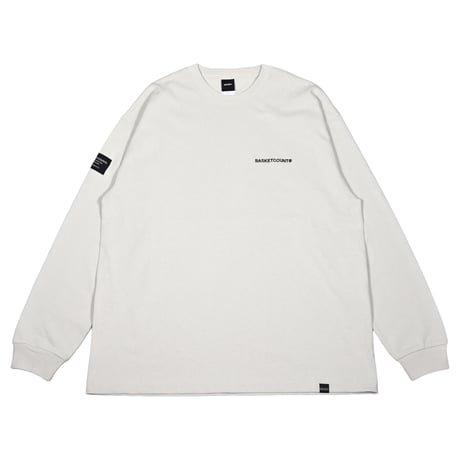 “FUNDAMENTAL LOGO” LONG T-SHIRT <DAILY USE>  / WARM GRAY