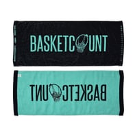LOGO FACE TOWEL  / BLACK&MINT