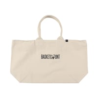 “LOGO” ZIP TOTE BAG / BEIGE