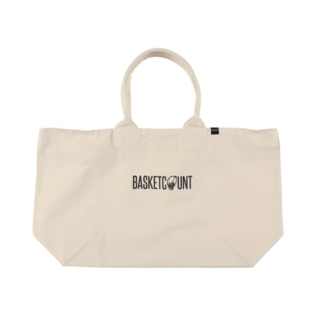 “LOGO” ZIP TOTE BAG / BEIGE