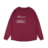 “TONNER” ELITE LONG T-SHIRT / BURGUNDY