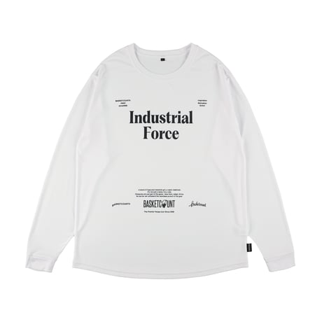 "FORCE" ELITE LONG T-SHIRT / WHITE