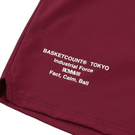 “FACTOR” SHORTS / BURGUNDY