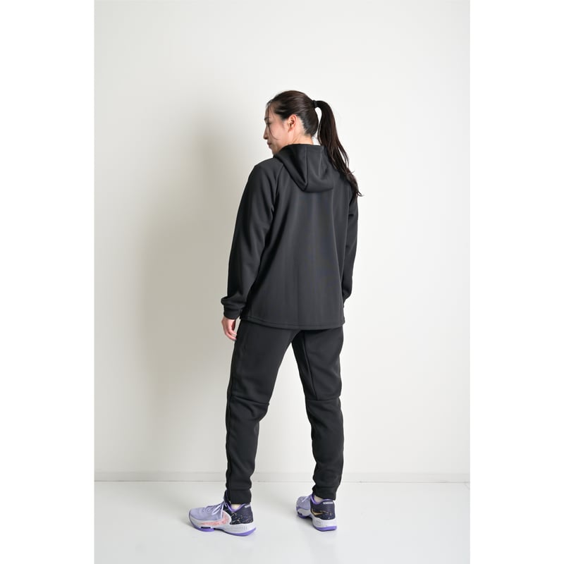TECH LUXE ZIP UP HOODIE / BLACK | BASKETCOUNT(バ