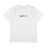 “LOGO” T-SHIRT / WHITE x DEEP SEA