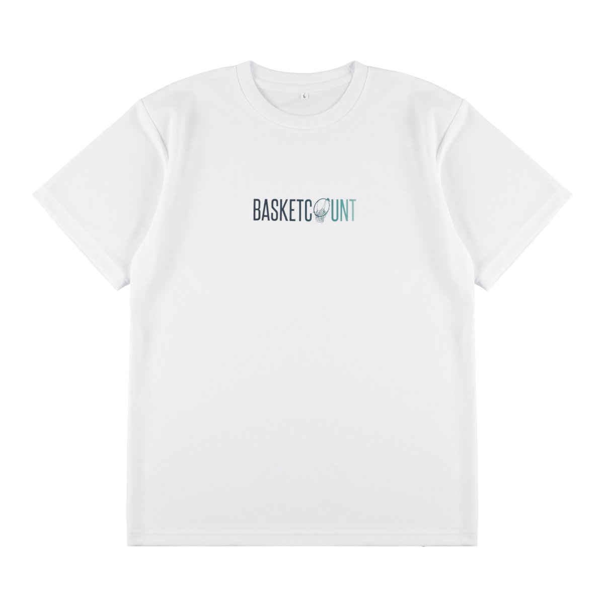 LOGO” T-SHIRT / WHITE x DEEP SEA | BASKETCOUNT