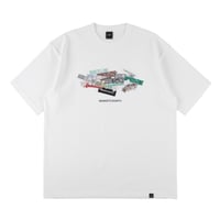 “STICKER BOMB” HW COTTON T-SHIRT <DAILY USE>  / WHITE