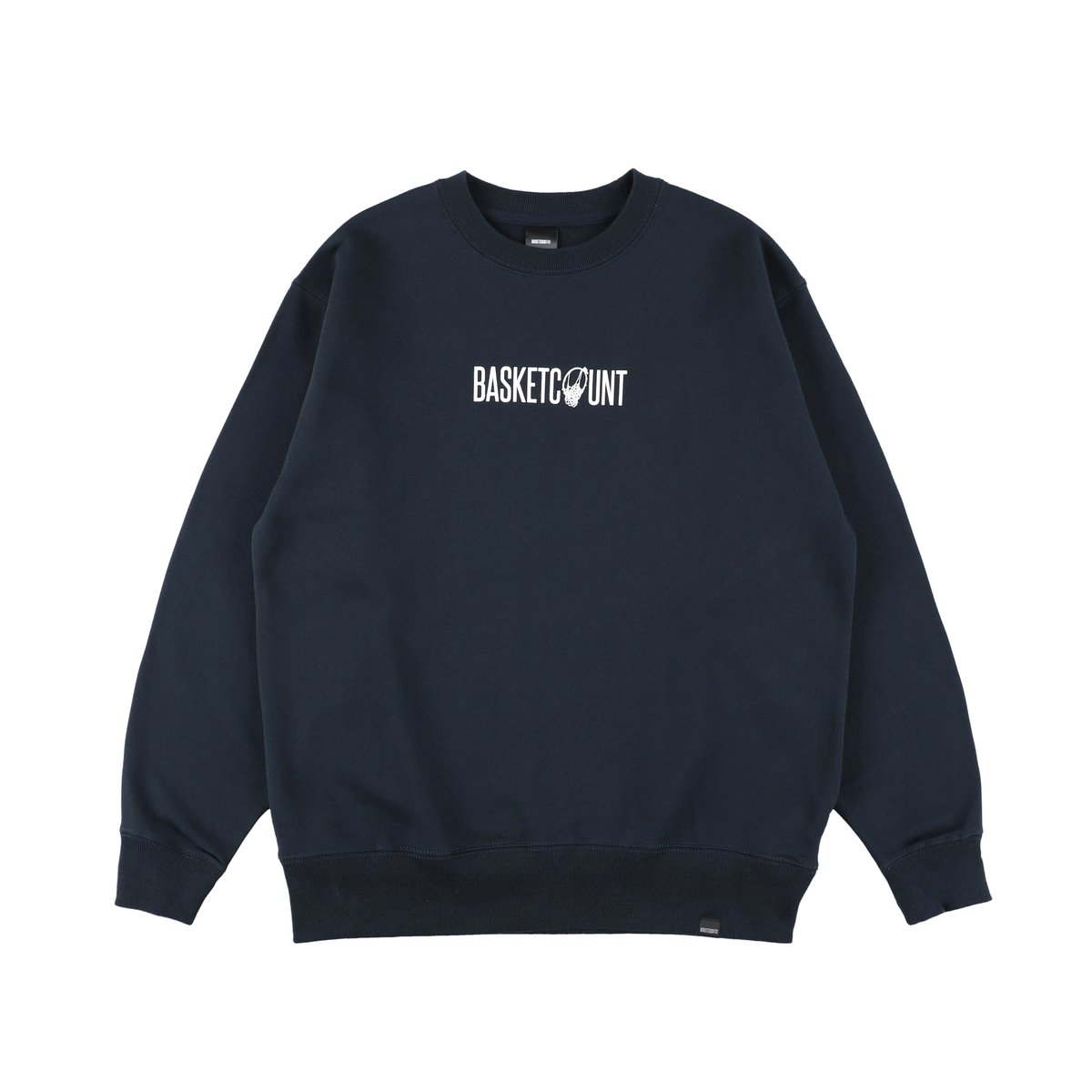 LOGO” CREW NECK SWEAT / DARK NAVY | BASKETCOUN