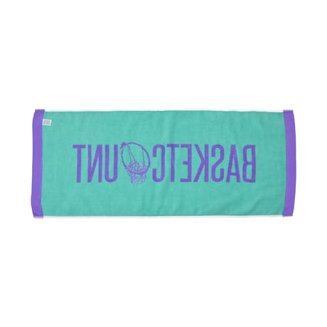 LOGO FACE TOWEL  / PURPLE&MINT