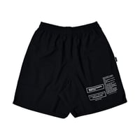 "LABEL LOGO" SHORTS / BLACK