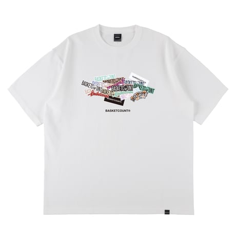“STICKER BOMB” HW COTTON T-SHIRT <DAILY USE>  / WHITE