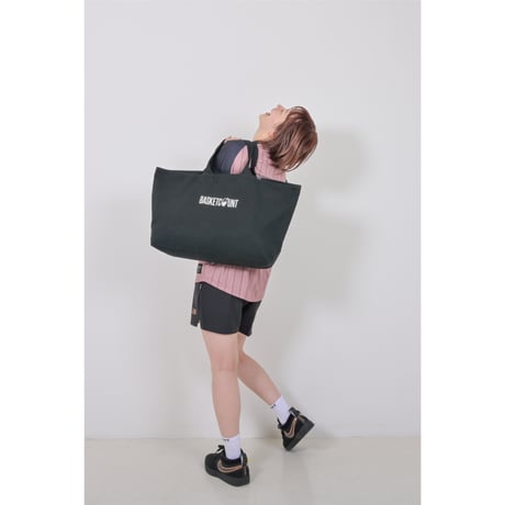 “LOGO” ZIP TOTE BAG / BEIGE