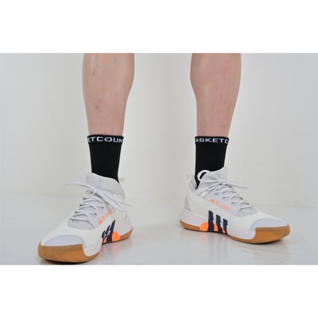 CREW SOCKS / BLACKxWHITE