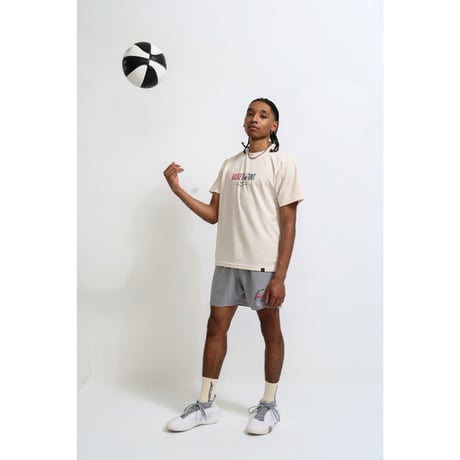 “DOUBLE LOGO” T-SHIRT / BLACK x SUNSET