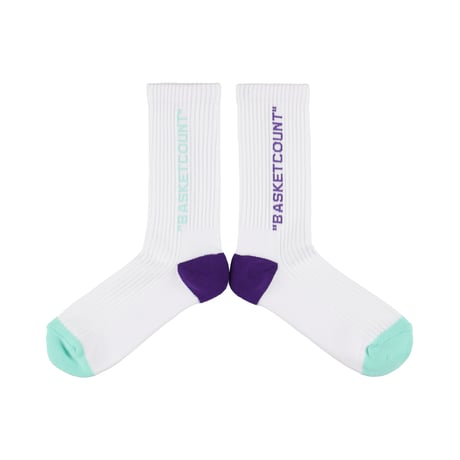 COMFORT SOCKS / WHITExNEON