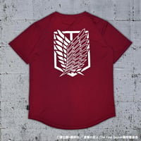 “調査兵団エンブレム” T-SHIRT / BURGUNDY