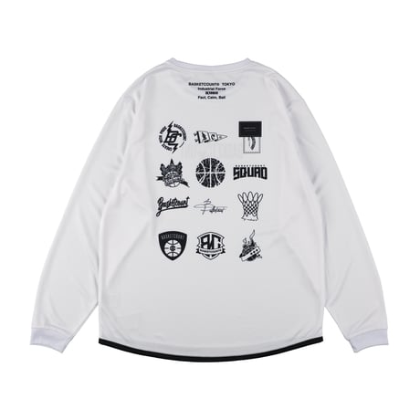 "LOGOMANIA"  LONG T-SHIRT / WHITE
