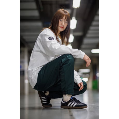 “FUNDAMENTAL LOGO” LONG T-SHIRT <DAILY USE>  / WARM GRAY