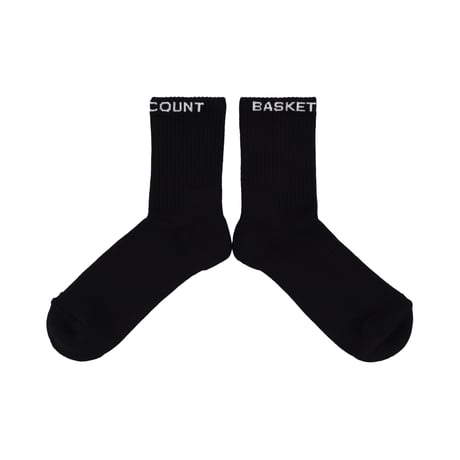 CREW SOCKS / BLACKxWHITE