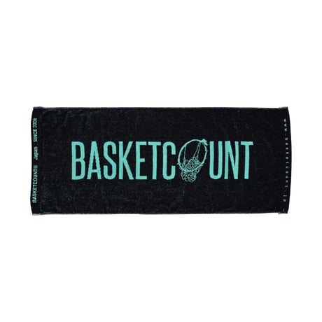 LOGO FACE TOWEL  / BLACK&MINT