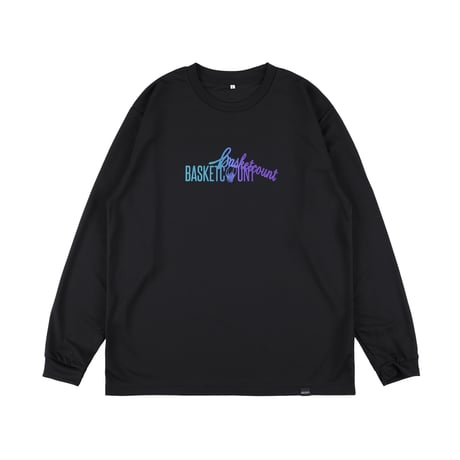 “DOUBLE LOGO” LONG T-SHIRT / BLACK