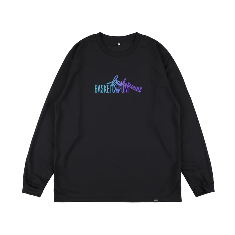 DOUBLE LOGO” LONG T-SHIRT / BLACK | BASKETCOUN