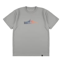 “DOUBLE LOGO” T-SHIRT / GRAY x SUNSET