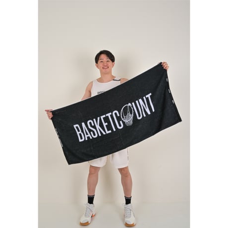 LOGO BATH TOWEL  / BLACK&WHITE