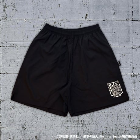 “調査兵団エンブレム” SHORTS / BLACK