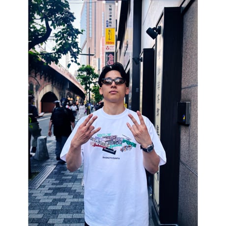 “STICKER BOMB” HW COTTON T-SHIRT <DAILY USE>  / WHITE