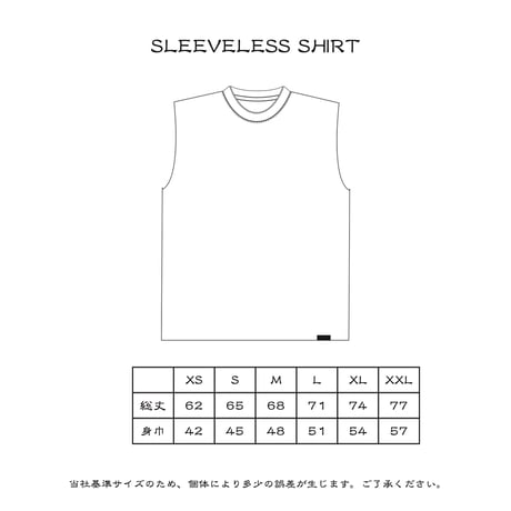 LOGO SLEEVELESS SHIRT / BLACK