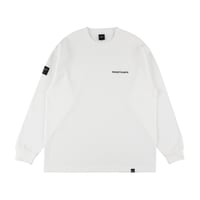 “FUNDAMENTAL LOGO” LONG T-SHIRT <DAILY USE>  / WHITE