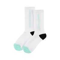 COMFORT SOCKS / WHITExMINT/BLACK