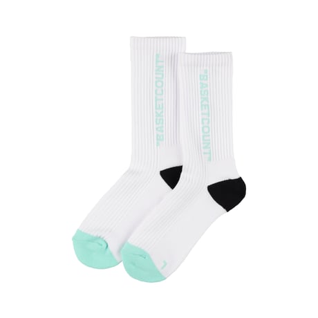 COMFORT SOCKS / WHITExMINT/BLACK