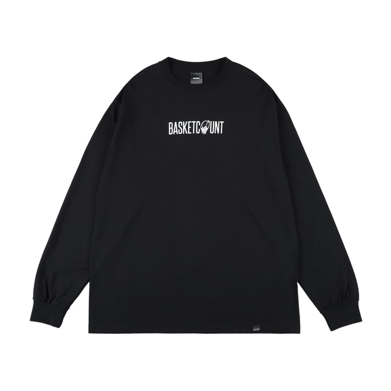 LOGO” COTTON LONG T-SHIRT / BLACK | BASKETCOUN