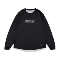 "LOGOMANIA"  LONG T-SHIRT / BLACK