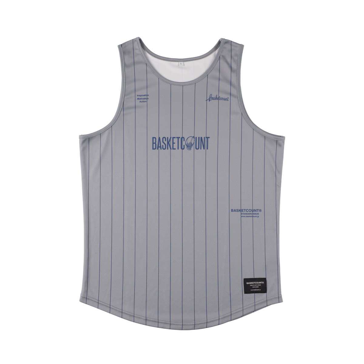 STANDARD ISSUE” TANK TOP / GRAY STRIPE | BASKE