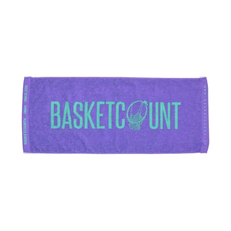 LOGO FACE TOWEL  / PURPLE&MINT