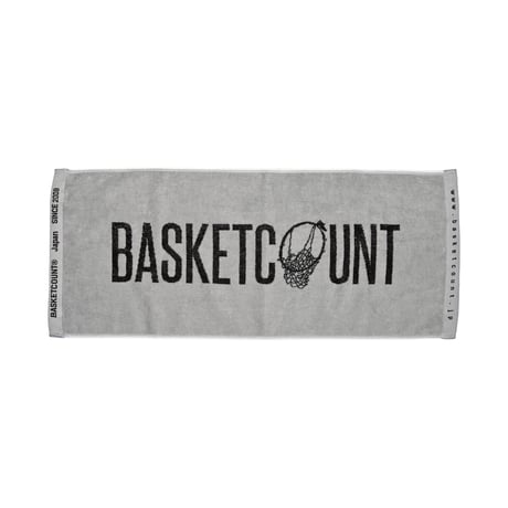 LOGO FACE TOWEL  / LIGHTGRAY&BROWN