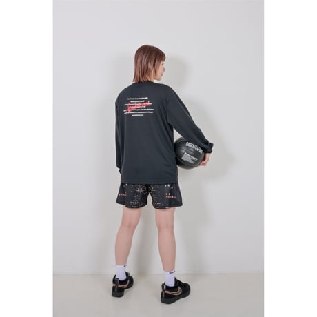 "BASKETCOUNTxTOTONOW" LONG T-SHIRT / WHITE